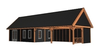 Trendhout | Zadeldakschuur XXL 14800 mm | Combinatie 5