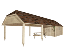 Gardenas | Blokhut Oxford XXL | 355x940 cm