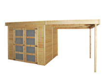 Gardenas | Blokhut Box L geimpregneerd | 240x240 cm