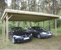 Gardenas | Carport dubbel | 600x500 cm