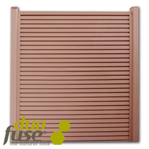 Duofuse | Lamellenafsluiting-scherm | 200 x 200cm | Tropical Brown