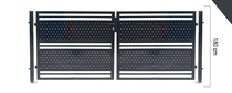 Giardino | Sicilia | dubbele poort | 300x180cm | RAL7016