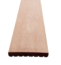 Vlonderplank | Keruing | Glad/ribbel | 25 x 145 mm | 490 cm