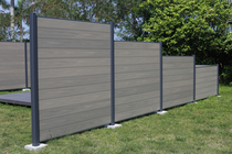 NewTechWood | Composiet schermset | Multigrey Dark | 180 x 180 cm