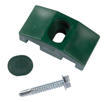 Giardino | Klem t.b.v. vierkante paal | RAL6005 Groen