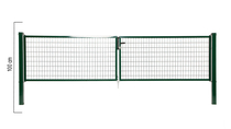 Giardino | Napoli dubbele poort | 100cm | RAL6005 Groen