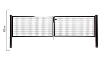 Giardino | Napoli dubbele poort | 100cm | RAL9005 Zwart
