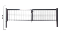 Giardino | Napoli dubbele poort | 100cm | RAL7016 Antraciet