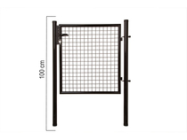 Giardino | Enkele poort | 100cm | RAL9005 Zwart