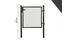 Giardino | Enkele poort | 100cm | RAL7016 Antraciet