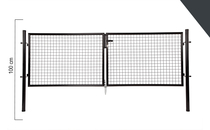 Giardino | Dubbele poort | 100cm | RAL7016 Antraciet