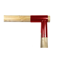 Hoekverbinding rond | 100 x 100 mm | Rood