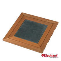 Elephant | Terrastegel hardhout met hardsteen | 50x50 cm