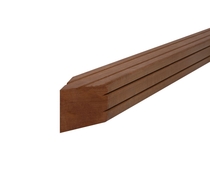 Hardhouten paal | Bangkirai | V-groef | 70 x 70 mm | 275 cm