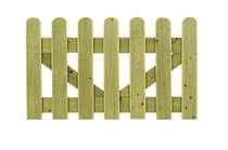 CarpGarant | Tuinpoort reliëf afgerond | 60 x 100 cm