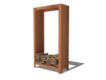 BURNI | Houtopslag 100x40x180 cm | Onbehandeld