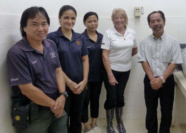 L-R Elis, Amoy. Ibri, Sue & Augustine (SWD Director)