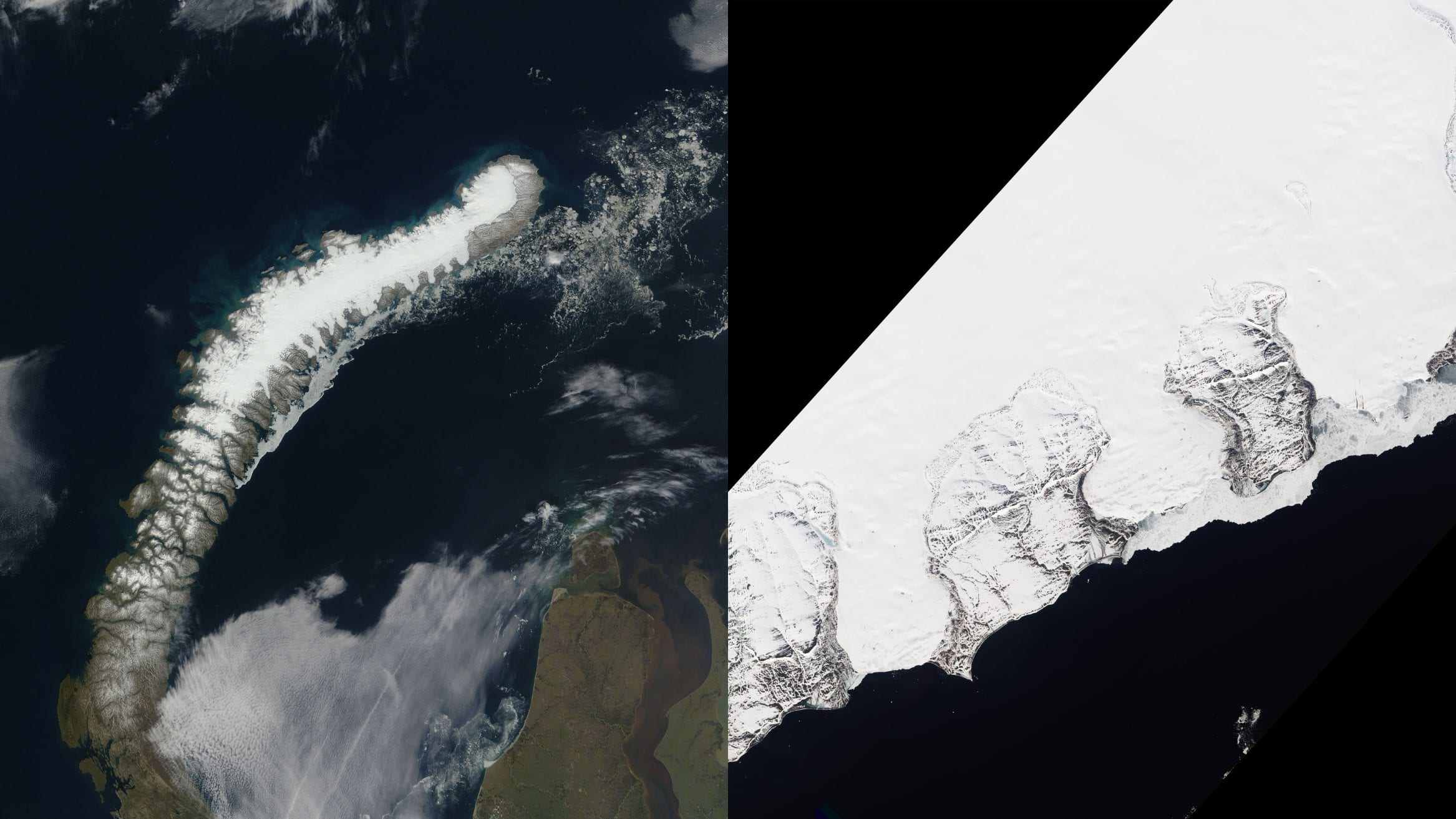 melting glaciers russian arctic Novaya Zemlya