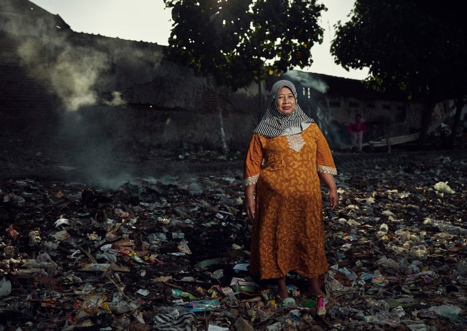 Tom Barnes Indonesia plastic pollution