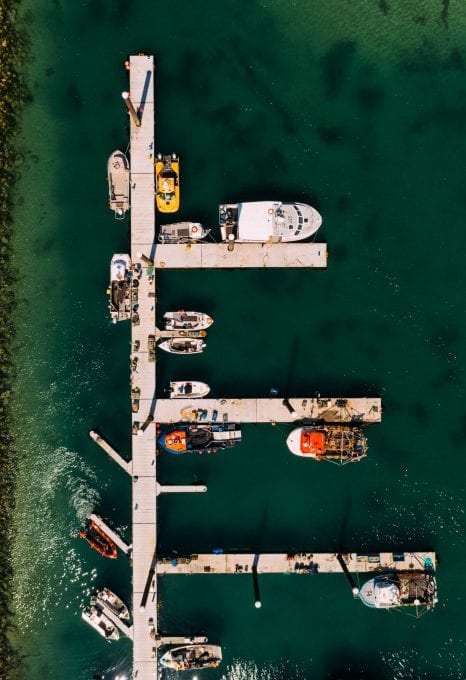 Jersey fishermen fishing boats