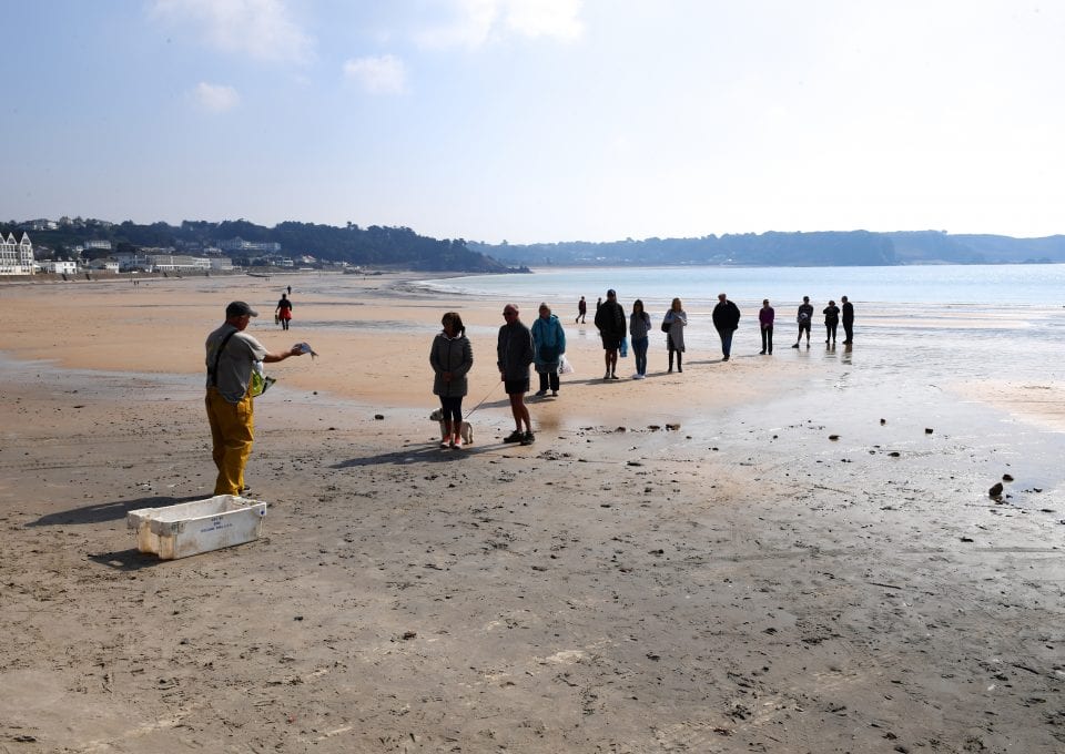 Jersey fishermen beach fishmonger