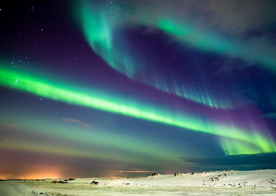 ACOTE extreme surfing iceland northern lihts