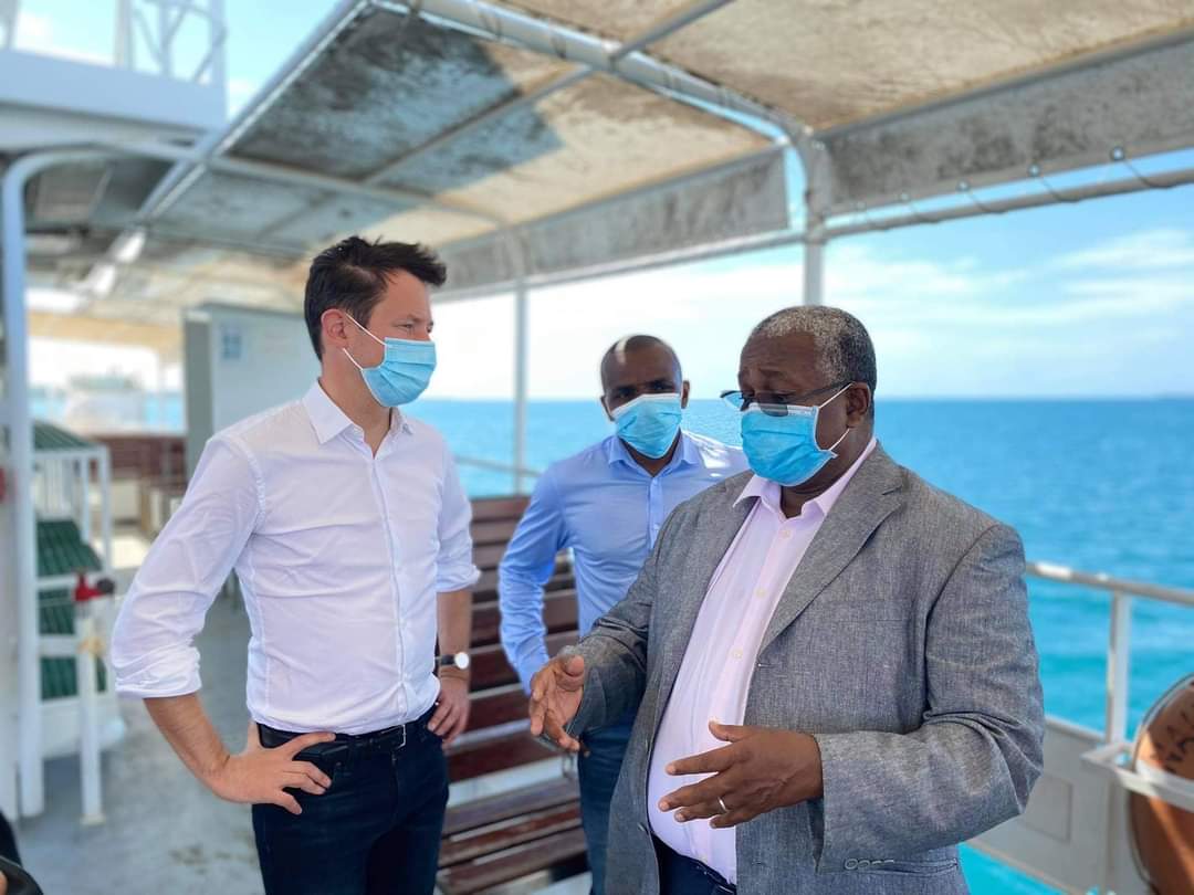 Le député européen François-Xavier Bellamy en visite à Mayotte
