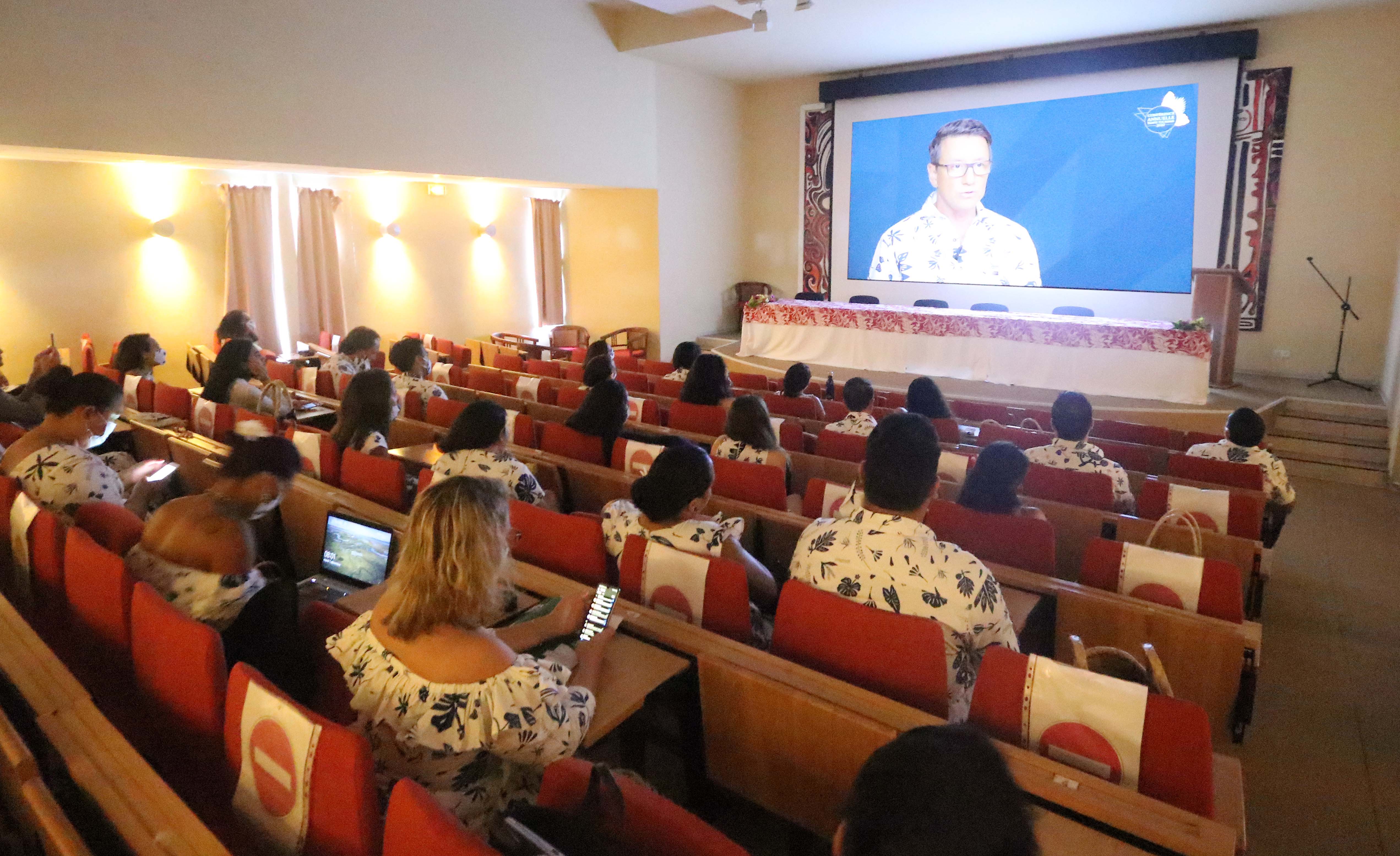 La conférence annuelle du tourisme s'est tenu le lendemain du conseil d'administration du GIE Tahiti Tourisme ©Gouvernement de la Polynésie 