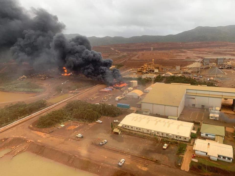 Nouvelle-Calédonie : Lourds dégâts après un incendie sur le site de Vale NC