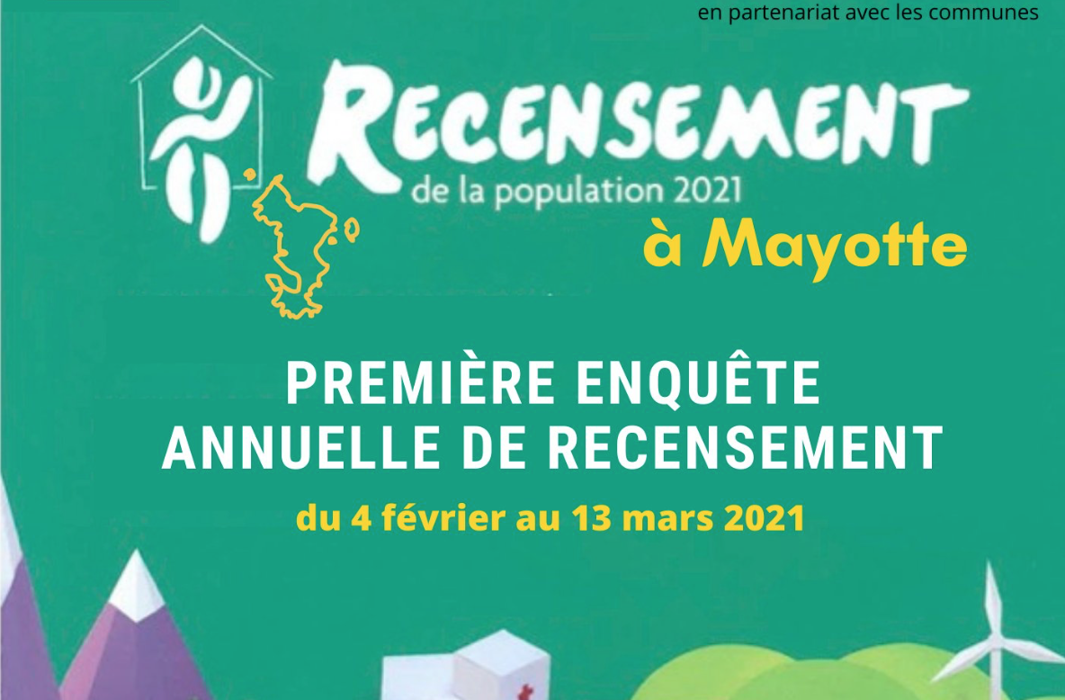 Démographie : L&rsquo;INSEE commence le recensement de Mayotte aujourd&rsquo;hui en porte à porte, et le terminera en 2025