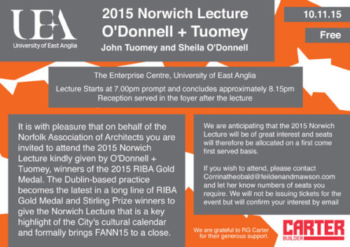 Lecture in Norwich 10.11.2015