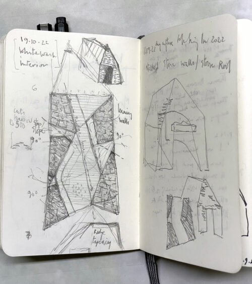 Stone Vessel: Notebook sketch plan