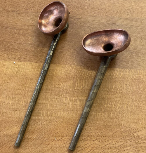 Stone Vessel: Wall lanterns copper and bronze