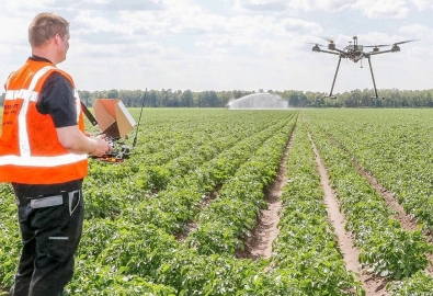 Aardappelteler Drone