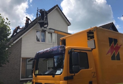 Het Dak Op Uitgesneden