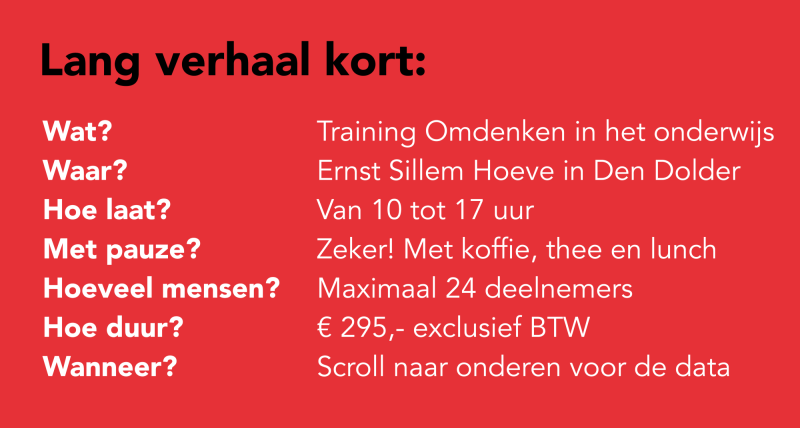 Infoblok Training Onderwijs Feller