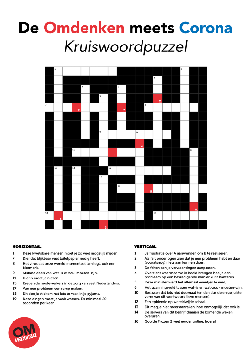 Kruiswoordpuzzel Mooi