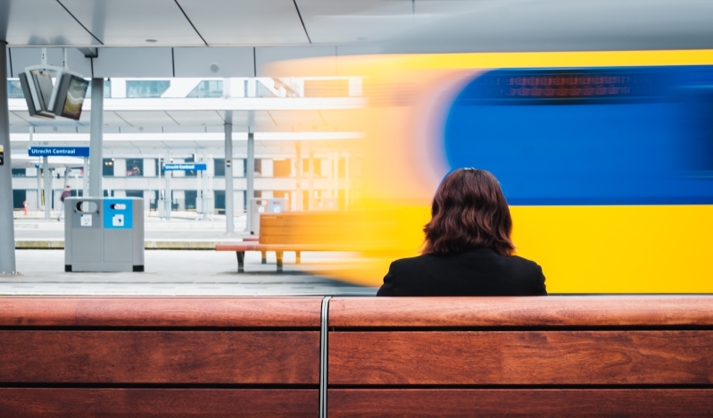 Trein Op Utrecht Centraal Kleiner