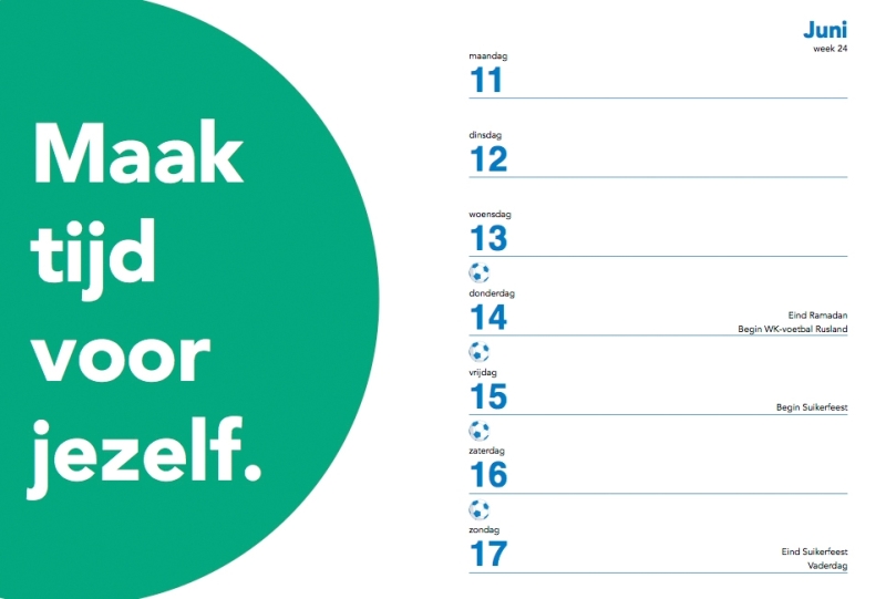 Voorbeeldpagina Agenda Duo 2