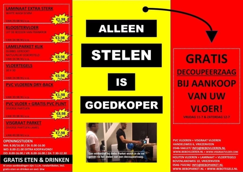 Winkeldief In De Val Gelokt