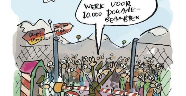 Duitsland Sluit Grenzen Uitsnede