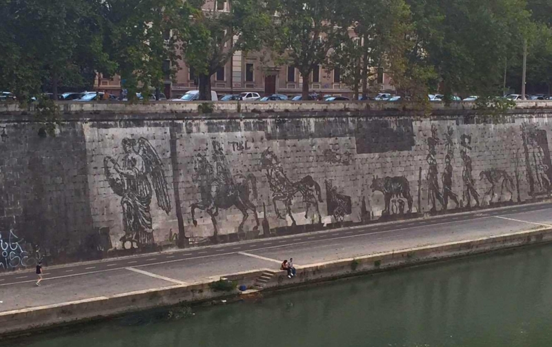 Oeverwanden  Rome Bewerkt