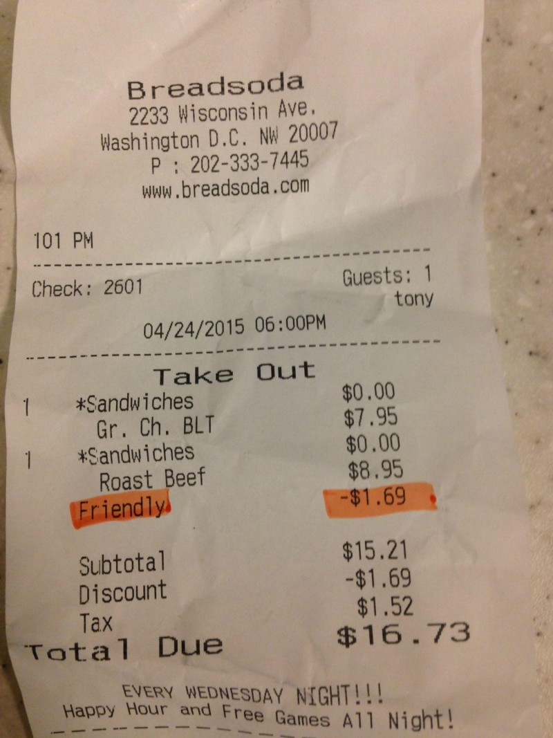 Vriendelijkheidskorting