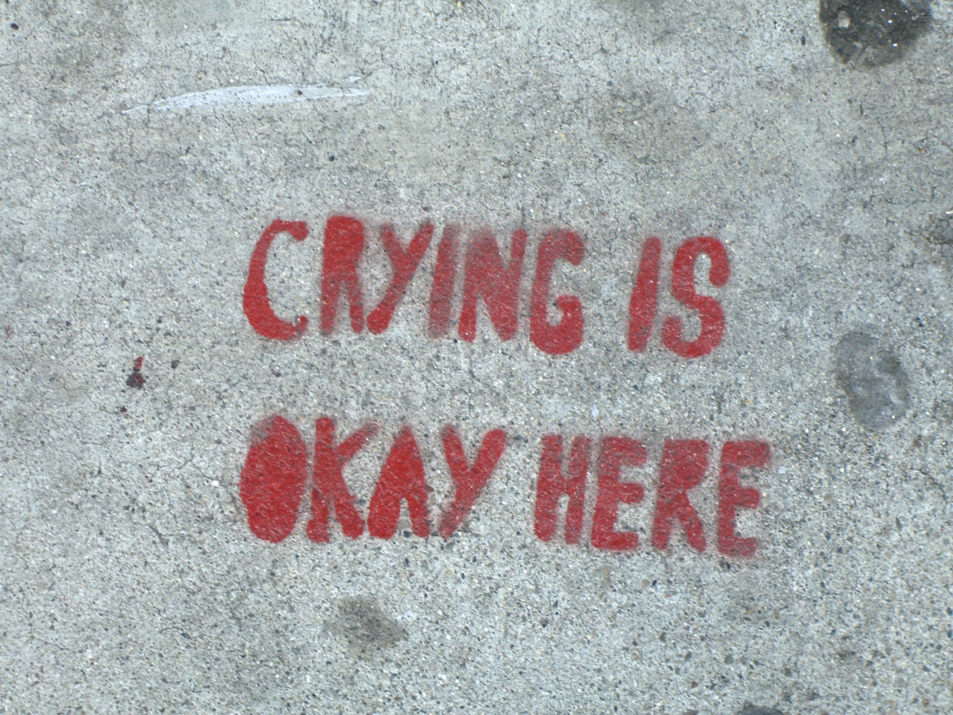 Crying is okay here