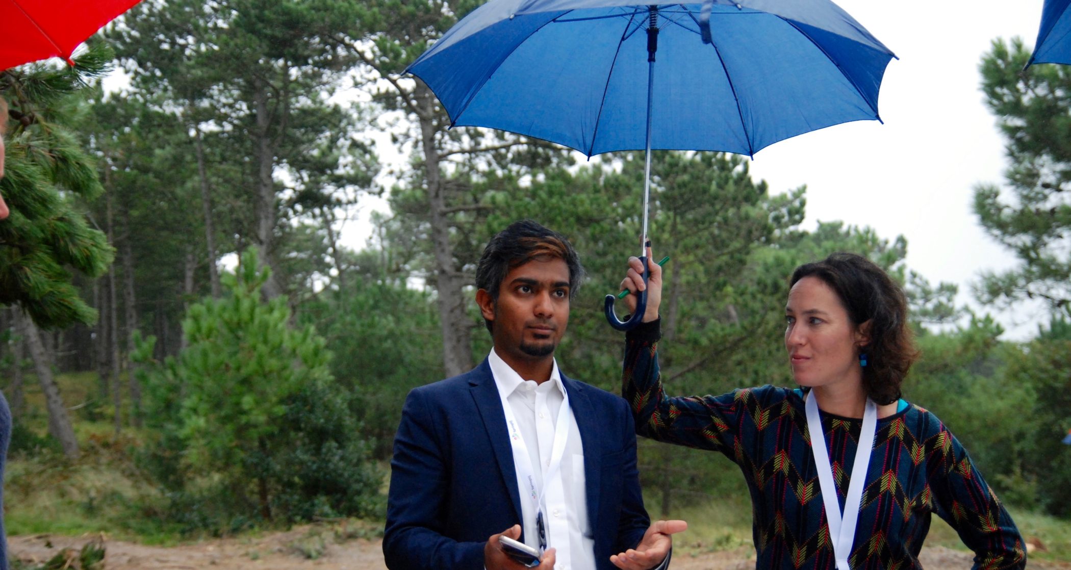 Ajay Varadharajan pitcht zijn app GreenerU op duurzaamheidsfestival Springtij