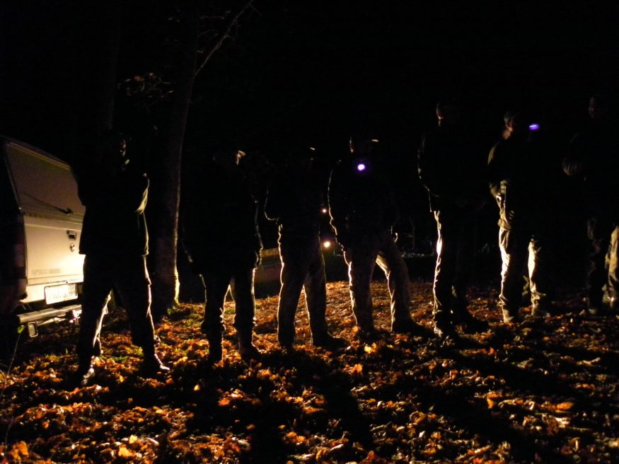 Nachtelijke ontmanteling van de blokkade aan de Woeste gang