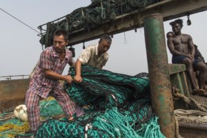 Inspection of Chinese Fishing Vessel in Sierra Leone