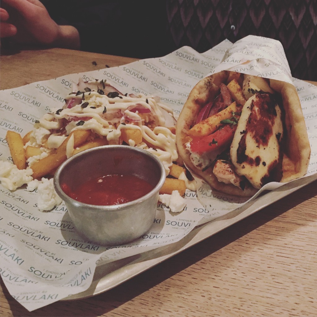 Also available with Halloumi