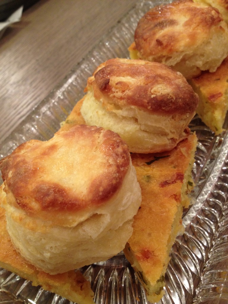 Biscuits and cornbread