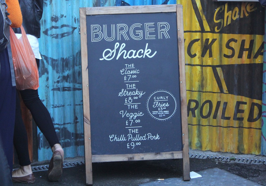 Burger Shack Clapham Common Menu
